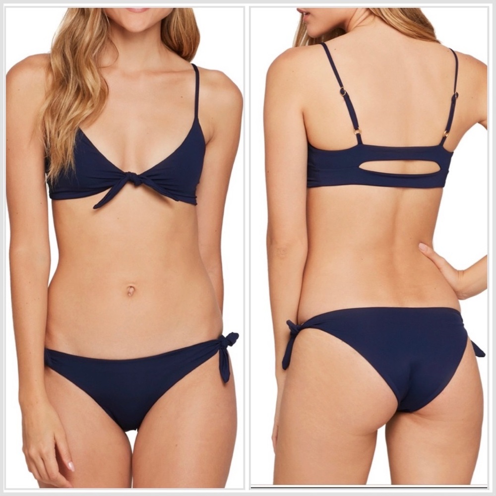 L*Space Caruso Bikini Bottom Navy Blue Size: XS